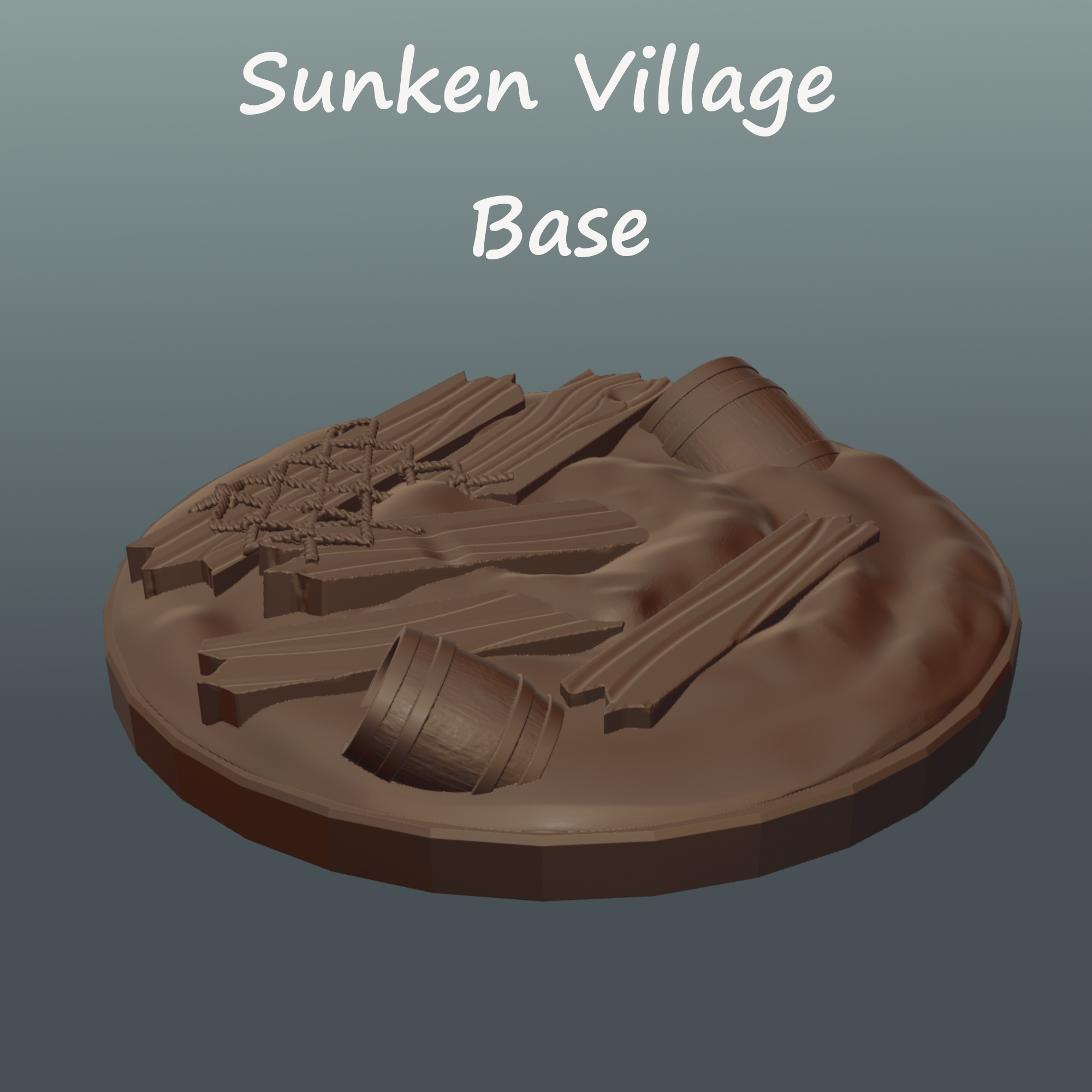 Scenic Thematic Base Pirate Ship Wreck 25mm 30mm base